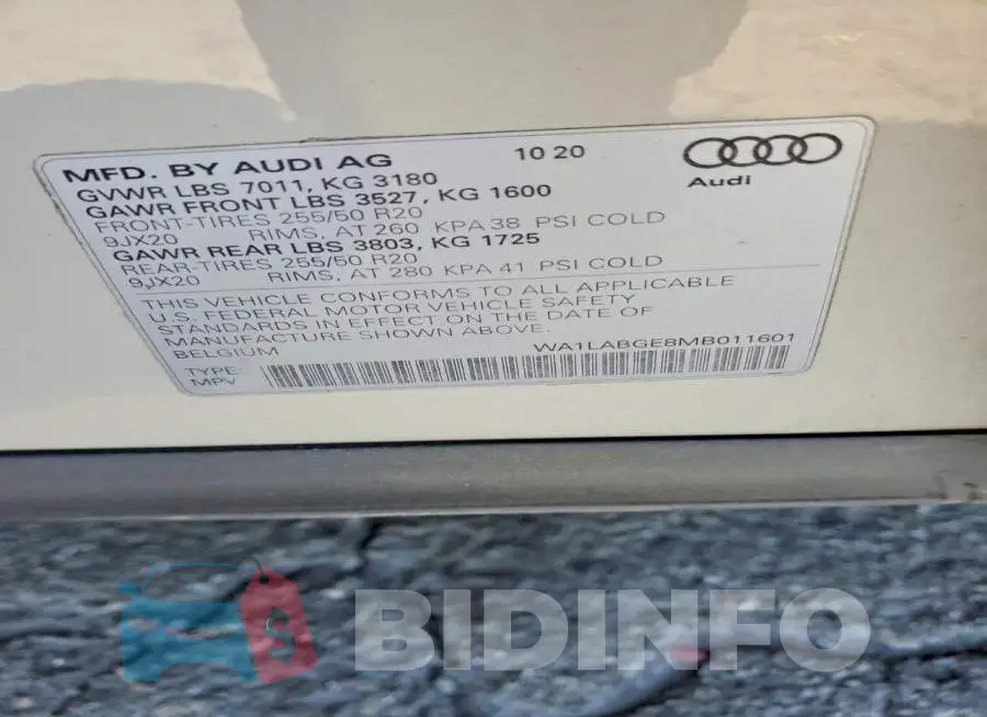 WA1LABGE8MB011601 Photo# 13