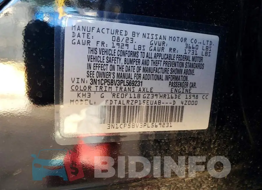 3N1CP5BV3PL569231 Photo# 12
