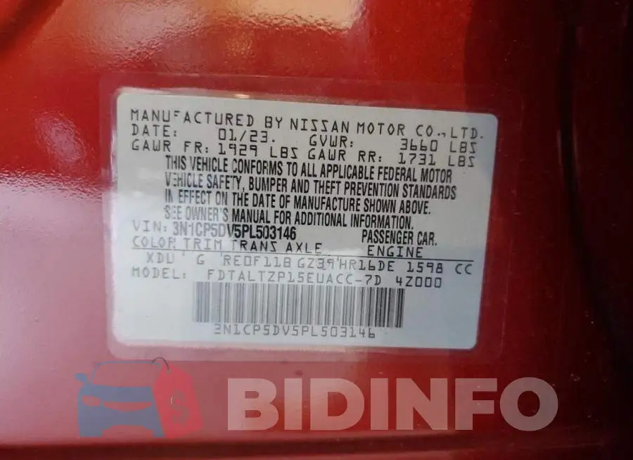 3N1CP5DV5PL503146 Photo# 12