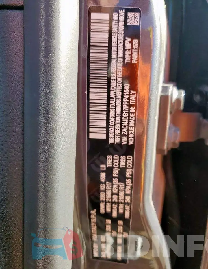 ZACNJDB17PPP41540 Photo# 12