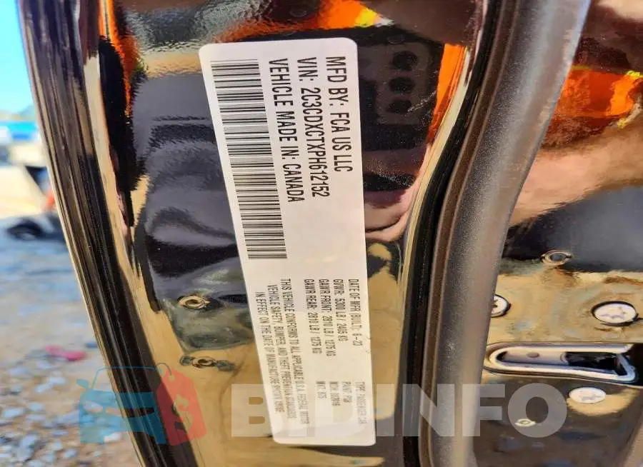 2C3CDXCTXPH612152 Photo# 12