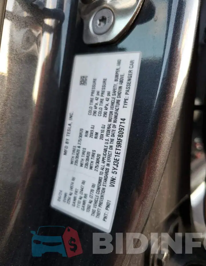 5YJ3E1ET9RF809714 Photo# 13