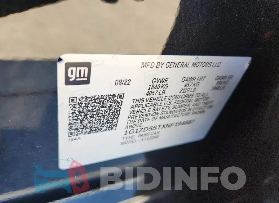 1G1ZD5STXNF194887 Photo# 12