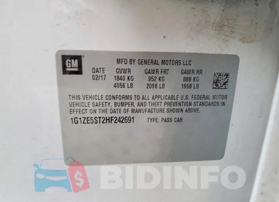 1G1ZE5ST2HF242691 Photo# 12