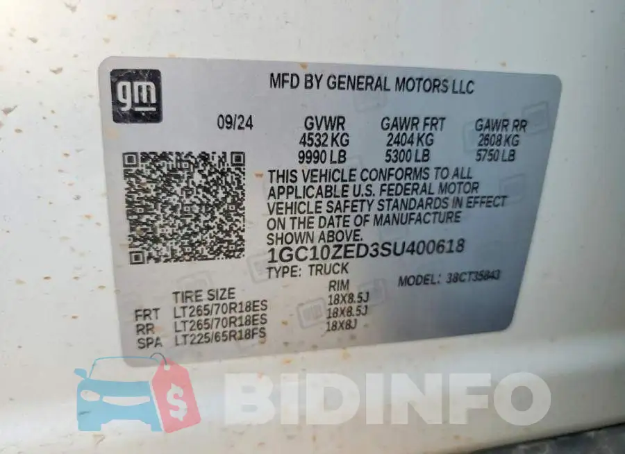 1GC10ZED3SU400618 Photo# 12