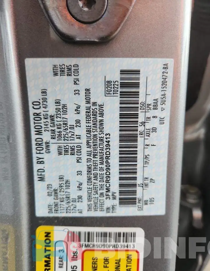 3FMCR9D90PRD39413 Photo# 12