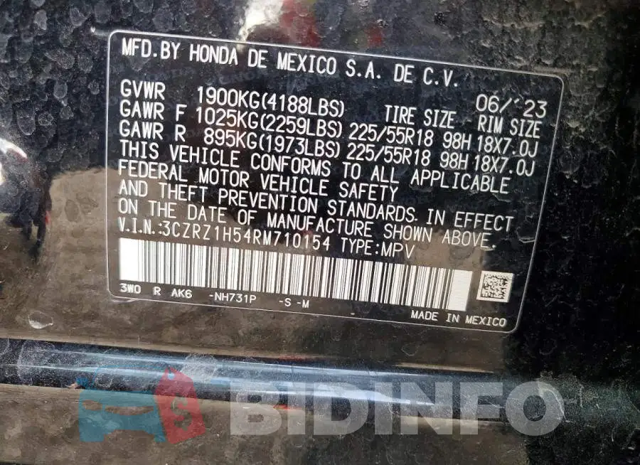 3CZRZ1H54RM710154 Photo# 12