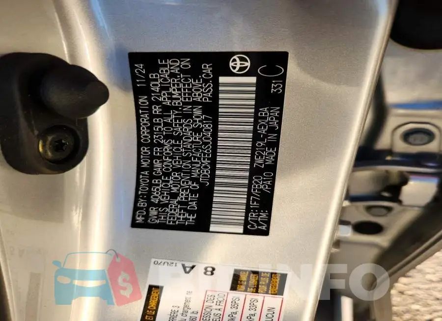 JTDBCMFE6SJ040817 Photo# 12