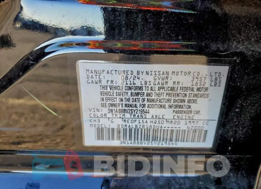 3N1AB8BV2SY219544 Photo# 12