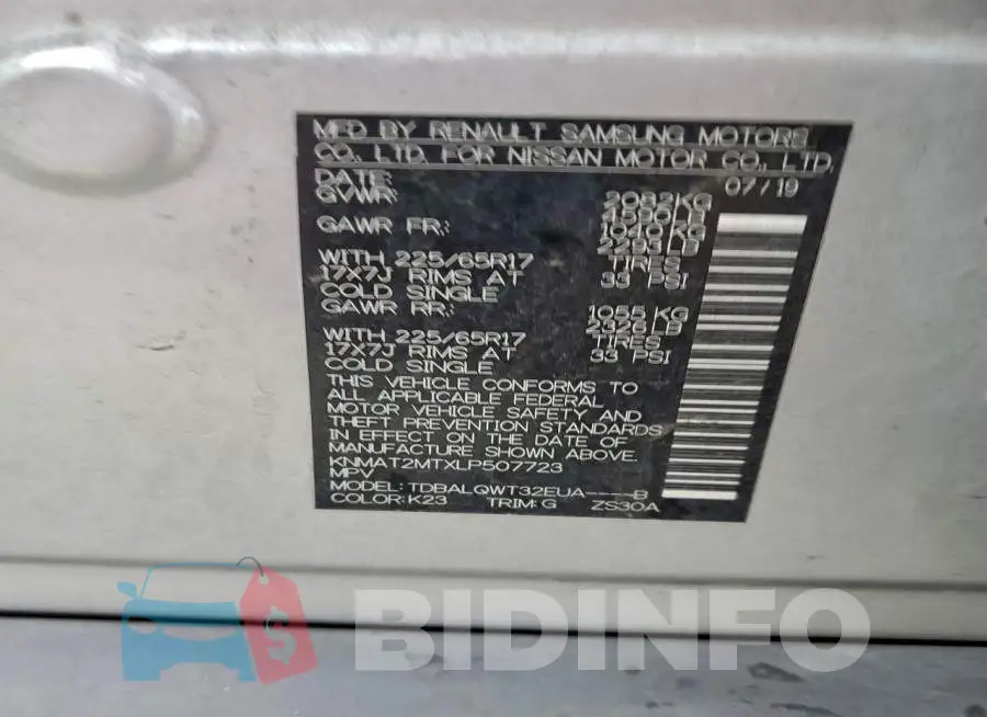 KNMAT2MTXLP507723 Photo# 13