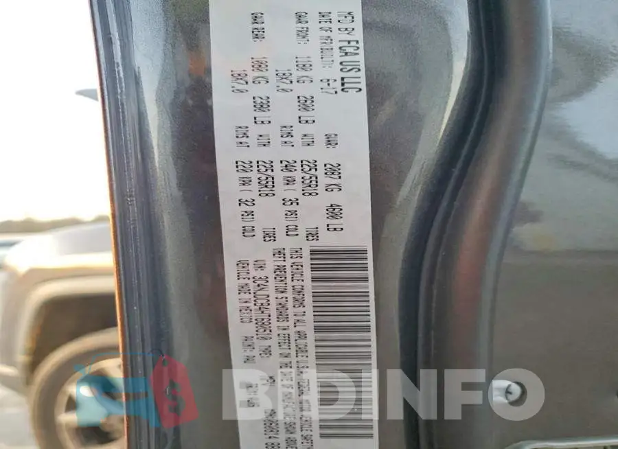 3C4NJDCB4HT680510 Photo# 13