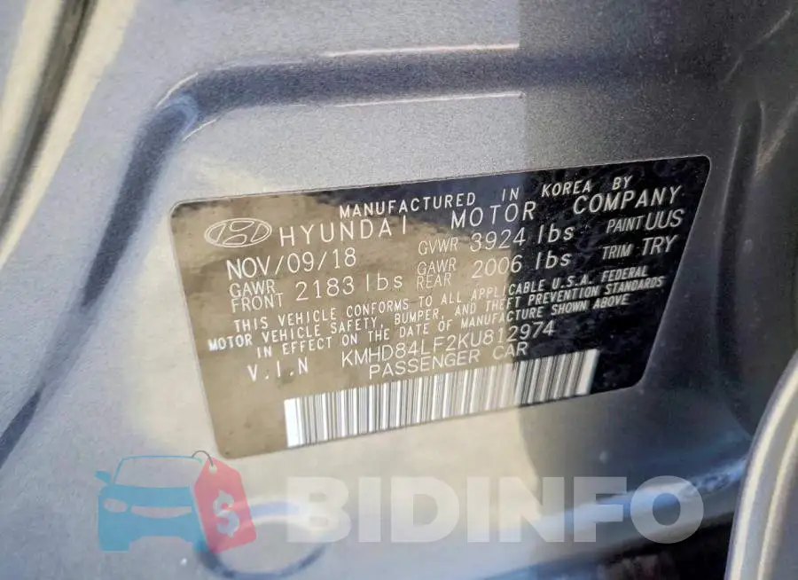 KMHD84LF2KU812974 Photo# 12