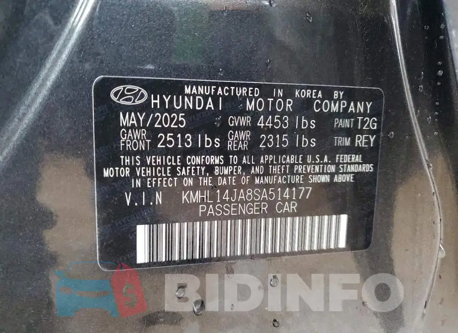KMHL14JA8SA514177 Photo# 12