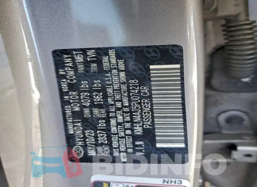 KMHLN4AJ5PU074218 Photo# 13