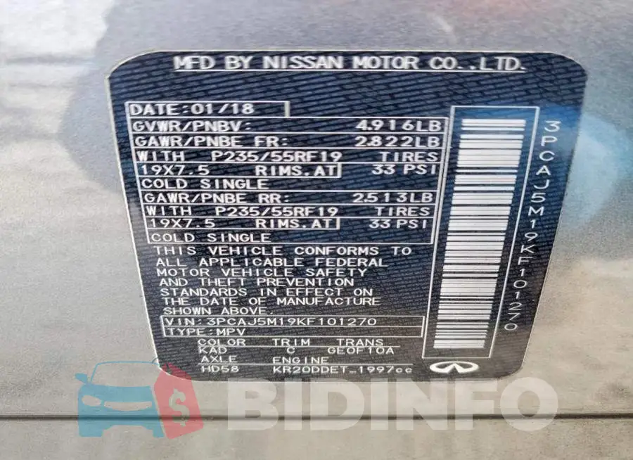 3PCAJ5M19KF101270 Photo# 13