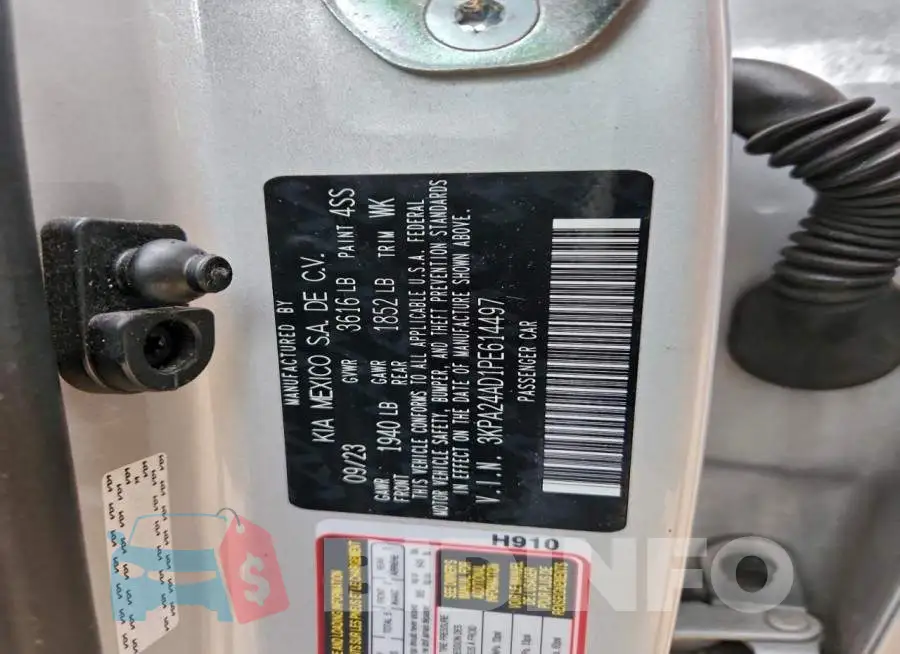 3KPA24AD1PE614497 Photo# 13