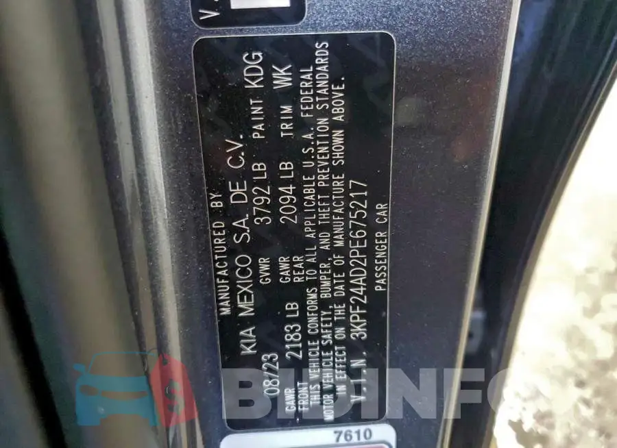 3KPF24AD2PE675217 Photo# 13
