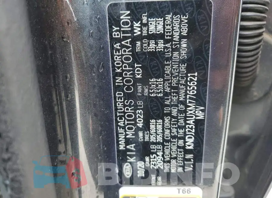 KNDJ23AUXM7765621 Photo# 13