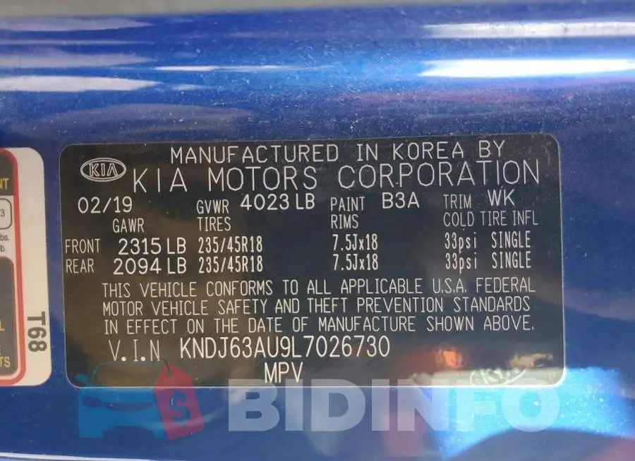 KNDJ63AU9L7026730 Photo# 13