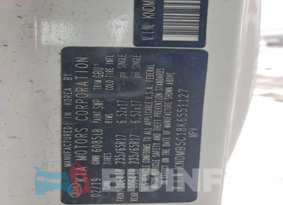 KNDMB5C18K6551127 Photo# 13