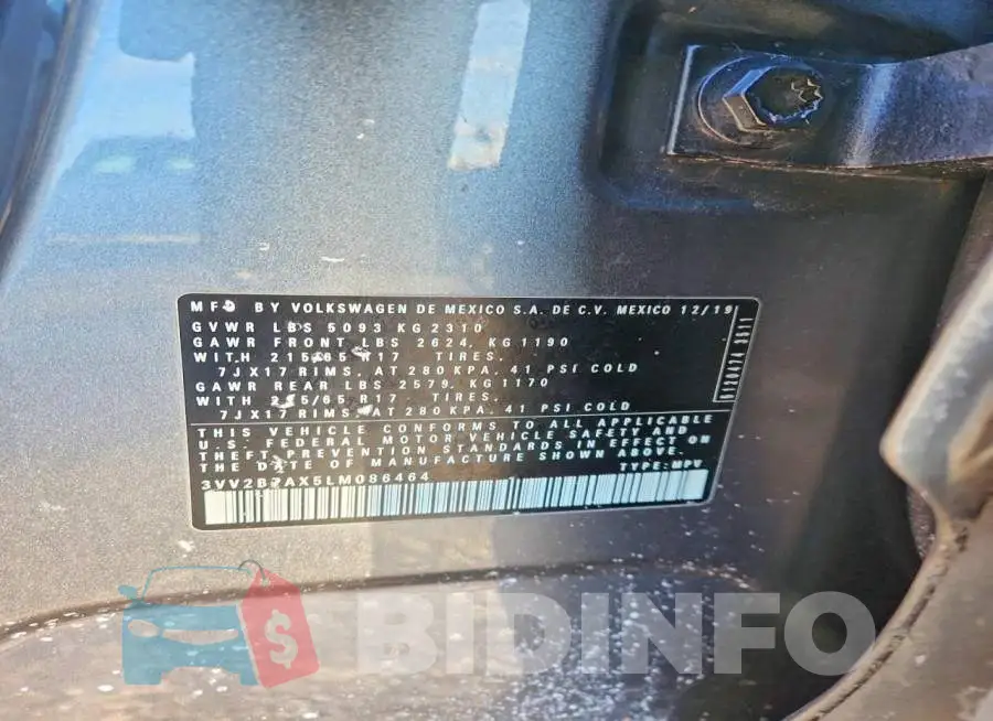 3VV2B7AX5LM086464 Photo# 13