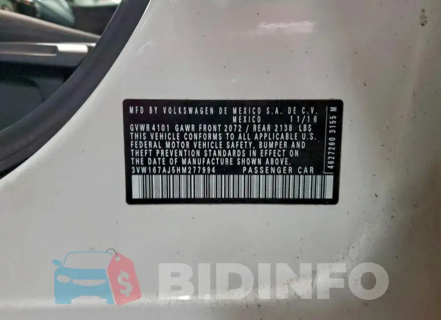 3VW167AJ5HM277994 Photo# 12
