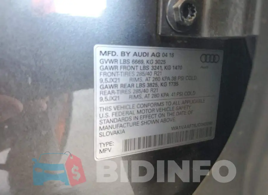 WA1VAAF76JD043260 Photo# 13