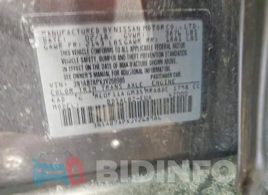 3N1AB7APXJY268986 Photo# 12