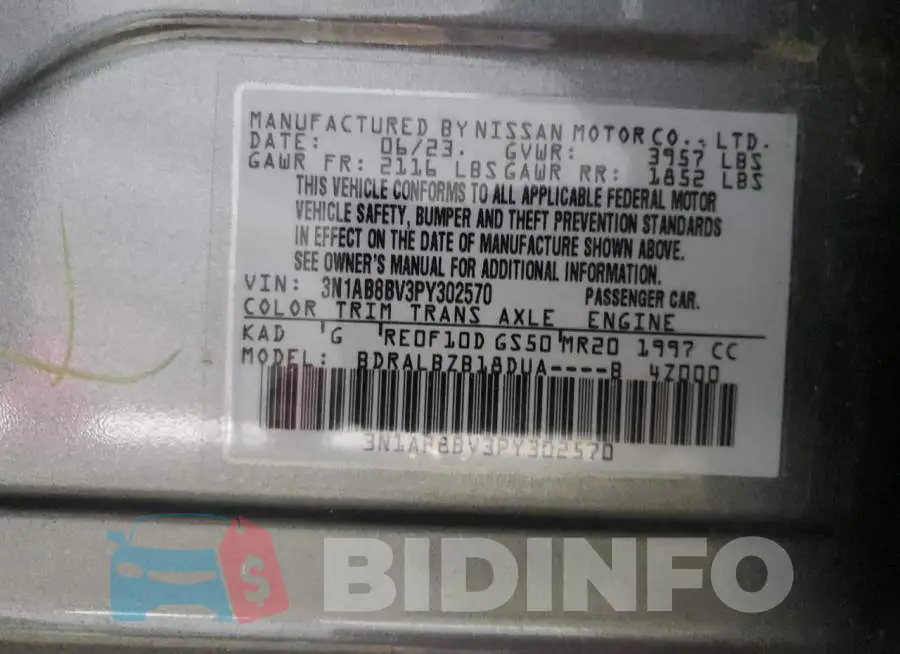 3N1AB8BV3PY302570 Photo# 12