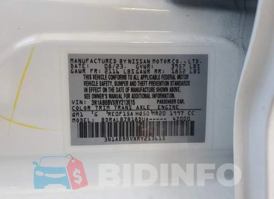 3N1AB8BVXRY213615 Photo# 12