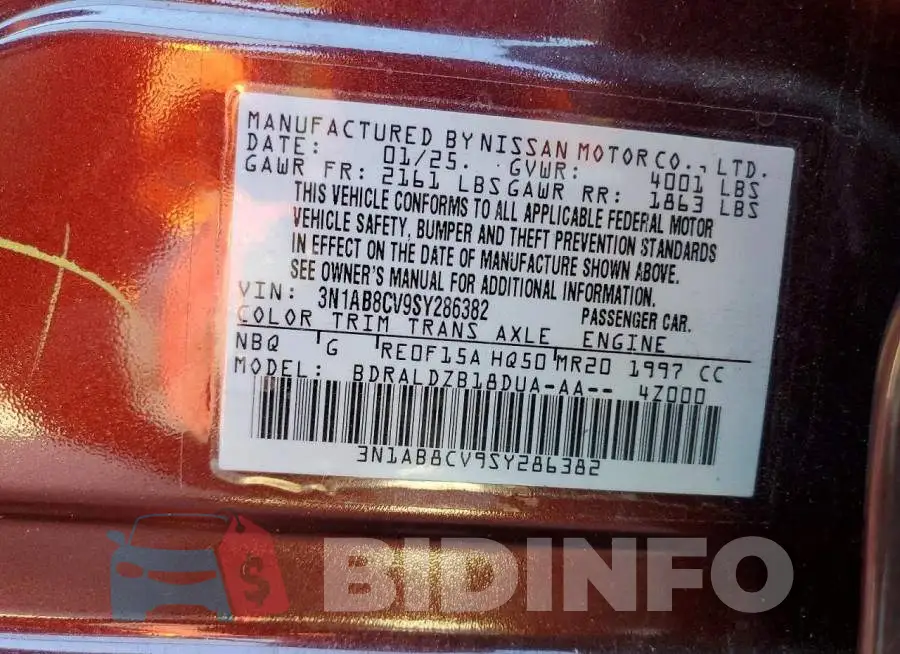 3N1AB8CV9SY286382 Photo# 12
