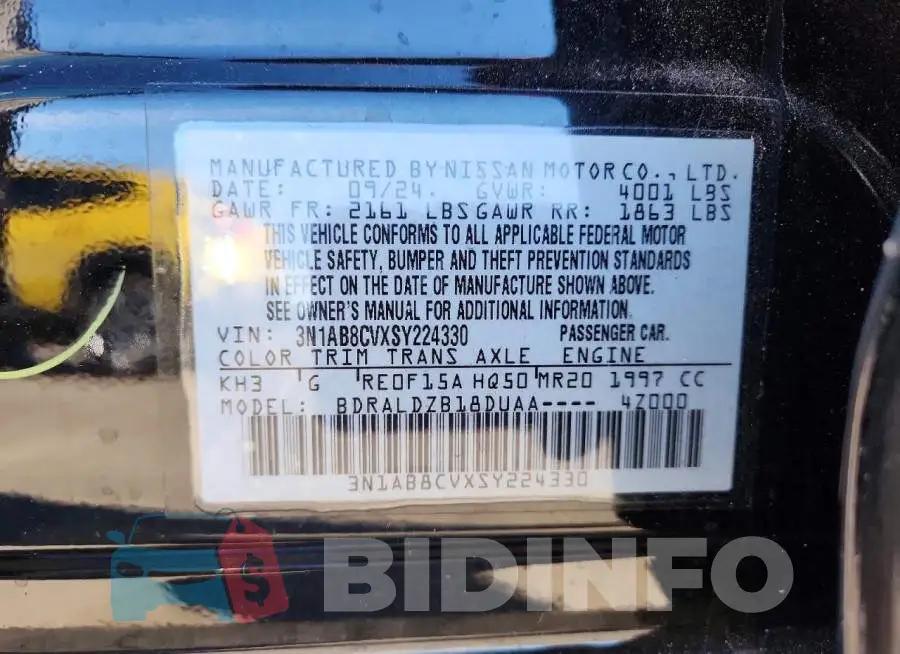 3N1AB8CVXSY224330 Photo# 12