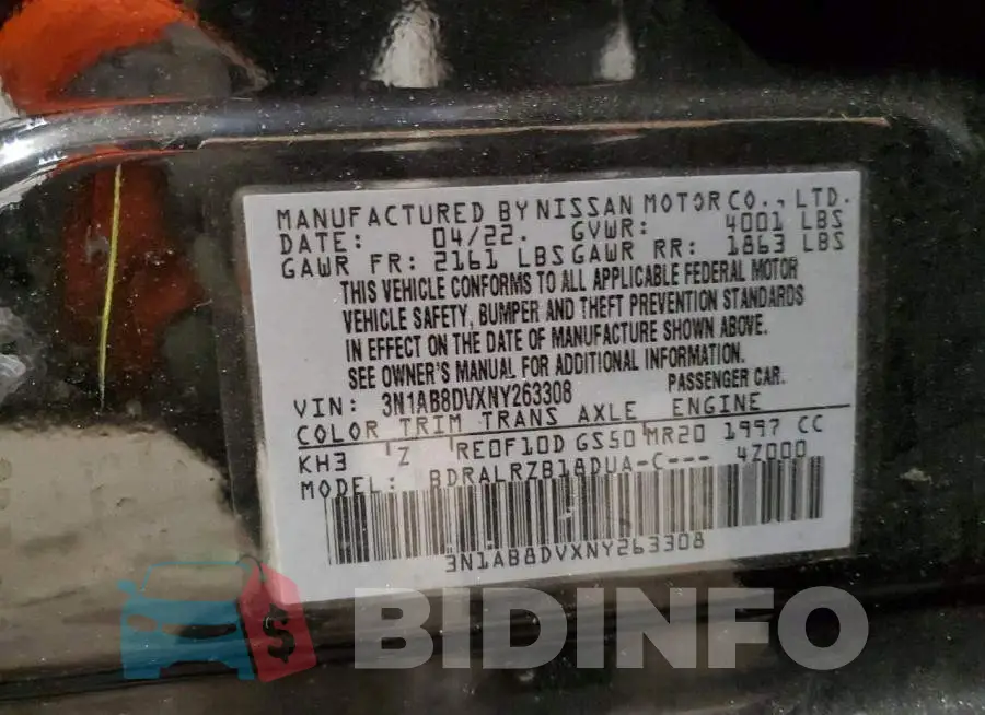 3N1AB8DVXNY263308 Photo# 12