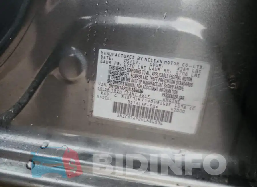 3N1CN7AP2HL886536 Photo# 13