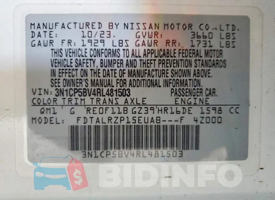 3N1CP5BV4RL481503 Photo# 12