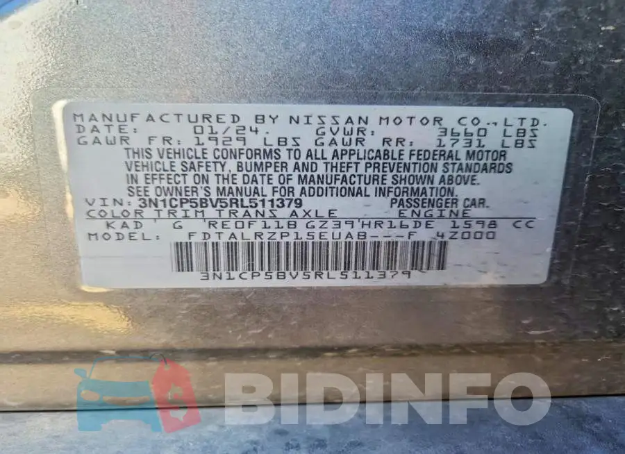 3N1CP5BV5RL511379 Photo# 14