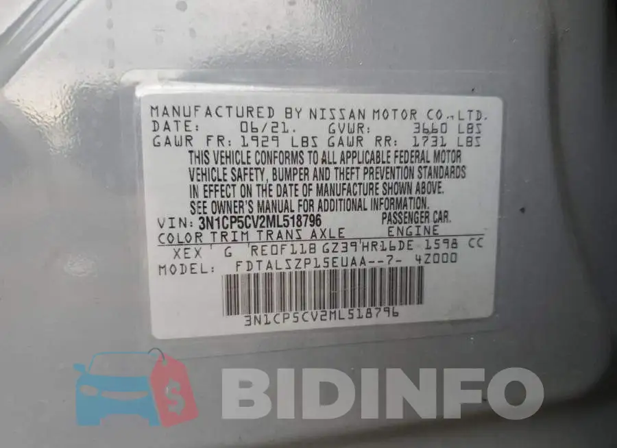 3N1CP5CV2ML518796 Photo# 13