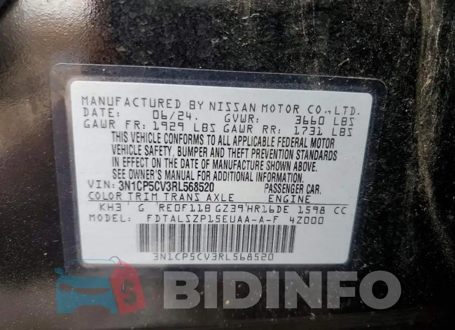 3N1CP5CV3RL568520 Photo# 12