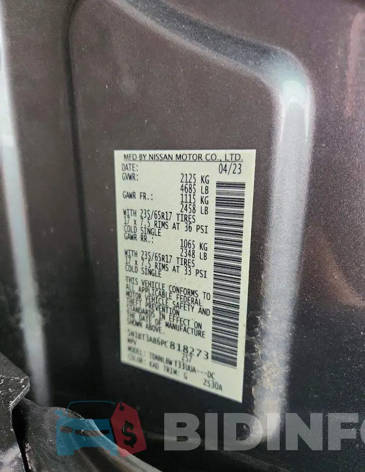 5N1BT3AB6PC818273 Photo# 13