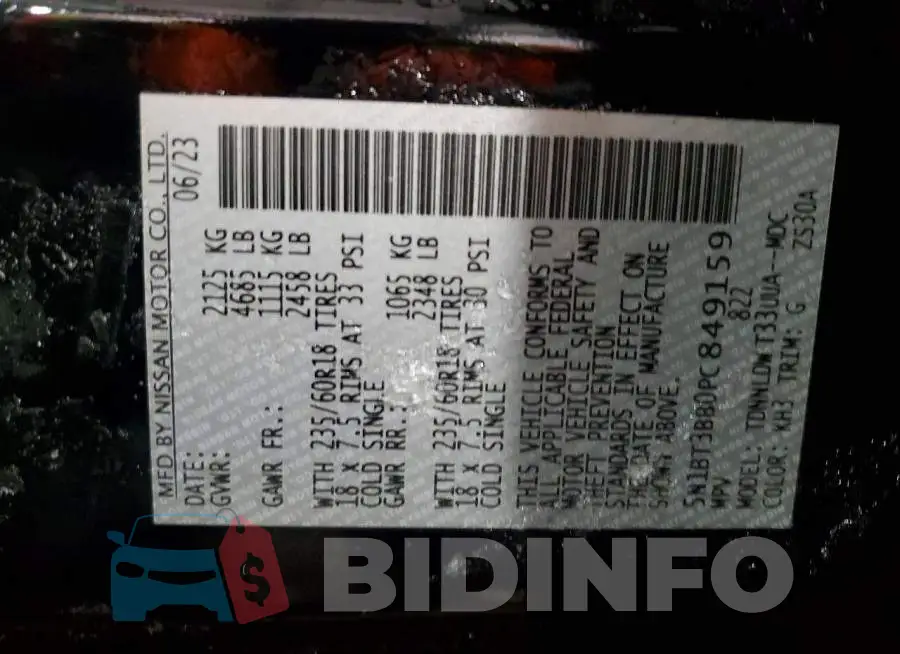 5N1BT3BB0PC849159 Photo# 14