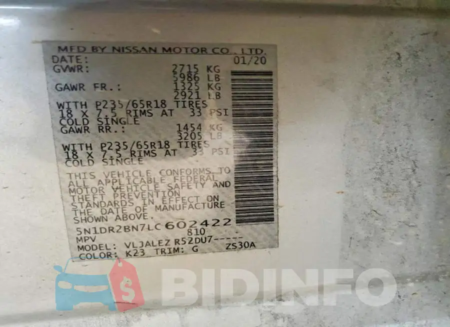 5N1DR2BN7LC602422 Photo# 13
