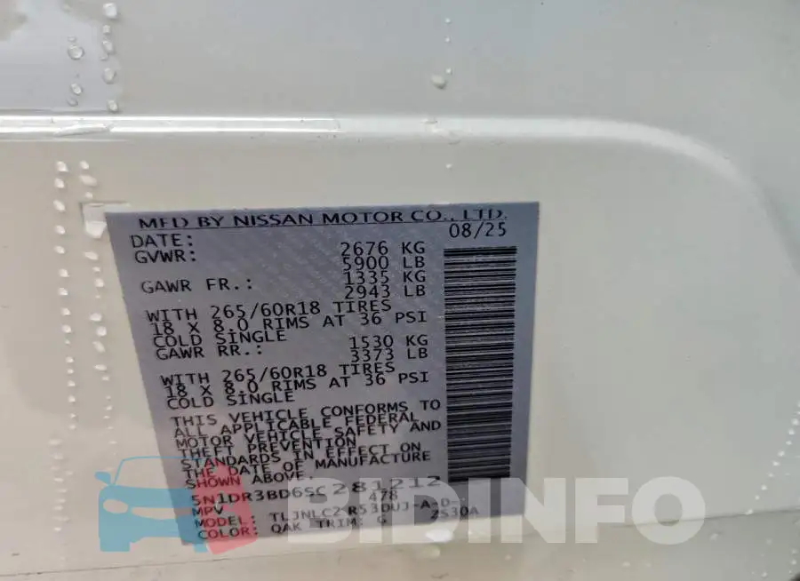 5N1DR3BD6SC281212 Photo# 14
