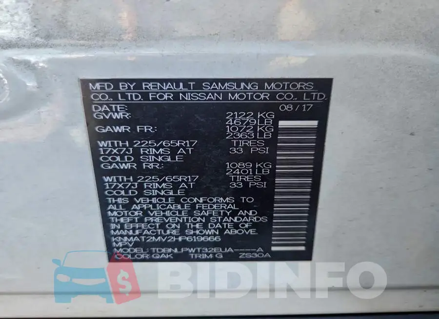 KNMAT2MV2HP619666 Photo# 13