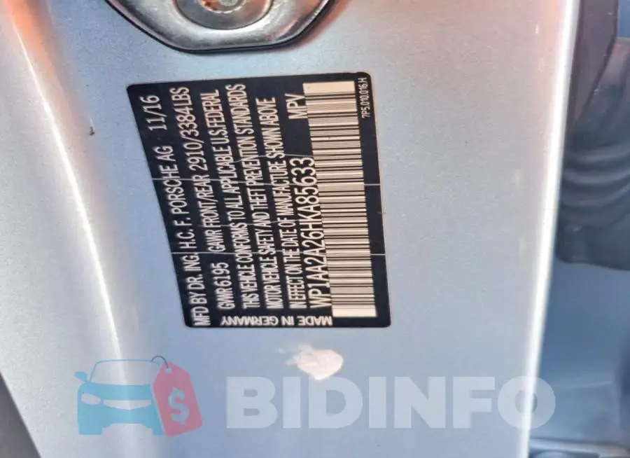 WP1AA2A26HKA85633 Photo# 13