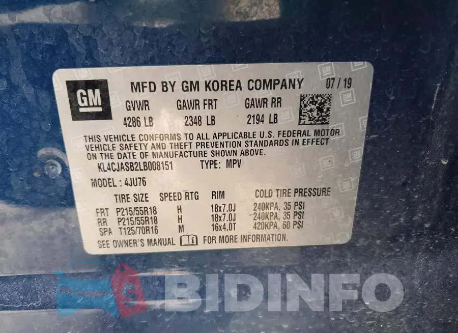 KL4CJASB2LB008151 Photo# 12