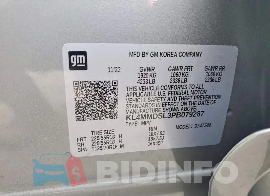 KL4MMDSL3PB079287 Photo# 13