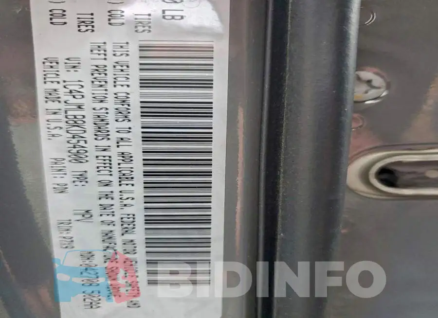 1C4PJMLB8KD454900 Photo# 13