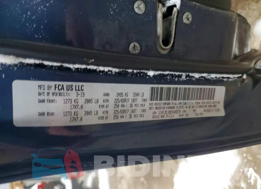 1C4PJMLX9KD408570 Photo# 13