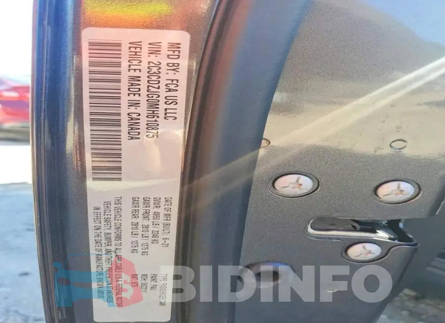 2C3CDZJG0MH610875 Photo# 12