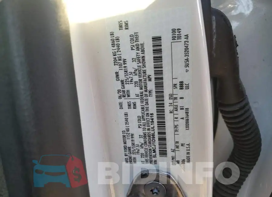 5LMCJ1D98LUL19418 Photo# 13
